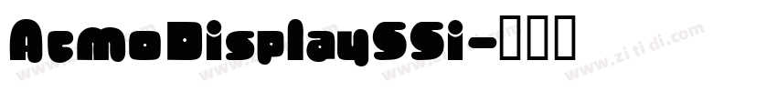 AcmoDisplaySSi字体转换