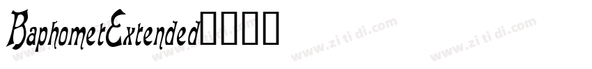 BaphometExtended字体转换