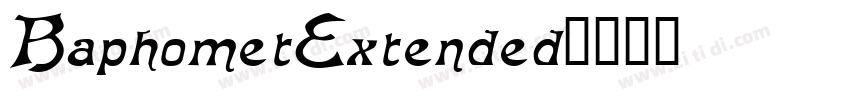 BaphometExtended字体转换
