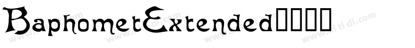 BaphometExtended字体转换