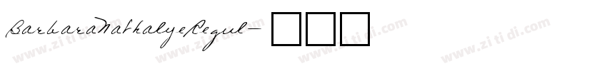BarbaraNathalyeRegul字体转换