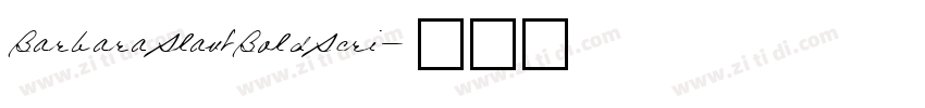 BarbaraSlantBoldScri字体转换