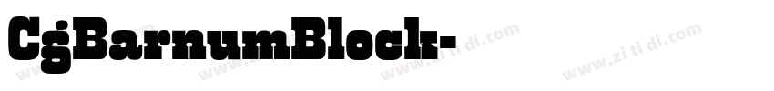 CgBarnumBlock字体转换