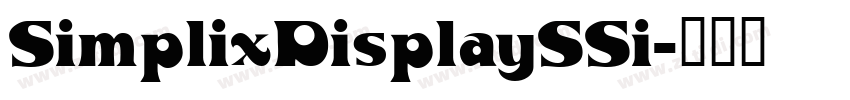 SimplixDisplaySSi字体转换