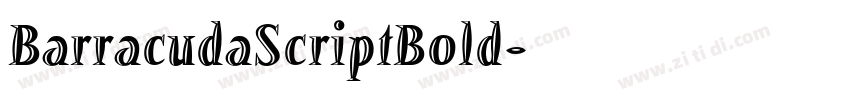 BarracudaScriptBold字体转换