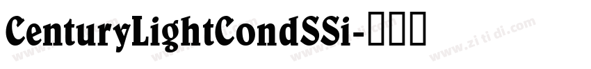 CenturyLightCondSSi字体转换