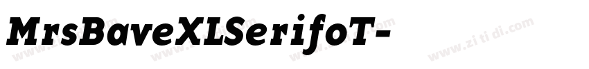 MrsBaveXLSerifoT字体转换