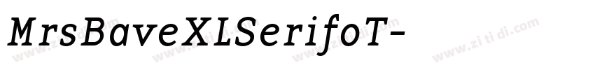 MrsBaveXLSerifoT字体转换