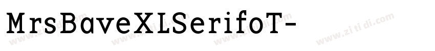 MrsBaveXLSerifoT字体转换