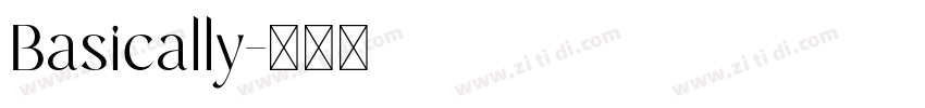 Basically字体转换