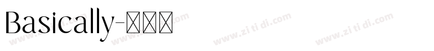 Basically字体转换