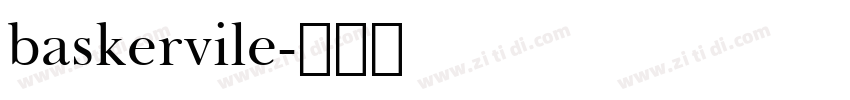 baskervile字体转换