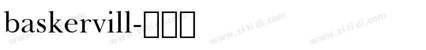 baskervill字体转换 baskervill字体转换
