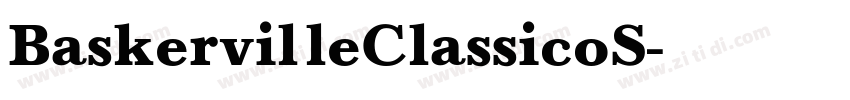 BaskervilleClassicoS字体转换