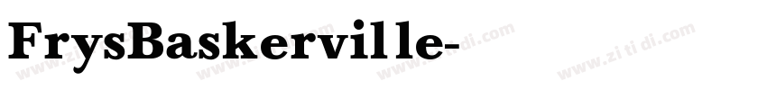 FrysBaskerville字体转换