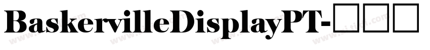 BaskervilleDisplayPT字体转换