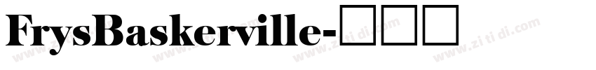 FrysBaskerville字体转换