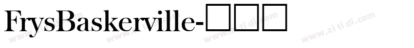 FrysBaskerville字体转换