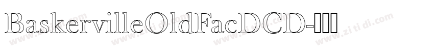 BaskervilleOldFacDCD字体转换