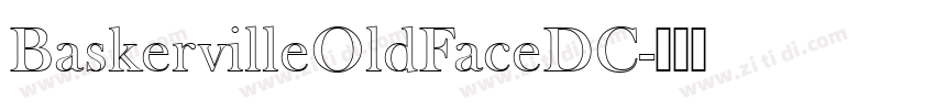 BaskervilleOldFaceDC字体转换