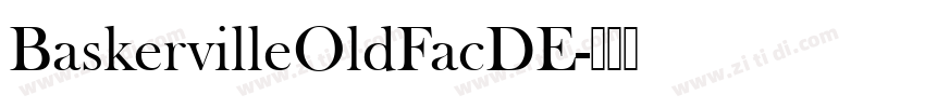 BaskervilleOldFacDE字体转换