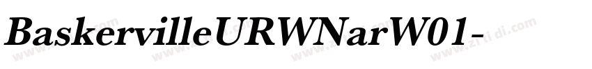 BaskervilleURWNarW01字体转换