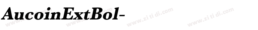 AucoinExtBol字体转换