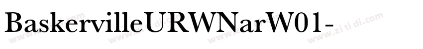 BaskervilleURWNarW01字体转换