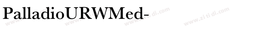 PalladioURWMed字体转换