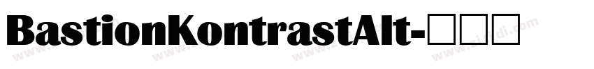 BastionKontrastAlt字体转换