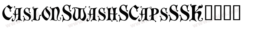 CaslonSwashSCapsSSK字体转换