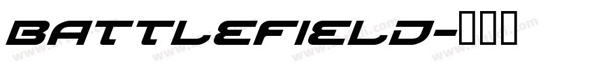 Battlefield字体转换