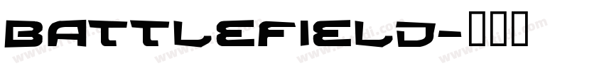 Battlefield字体转换