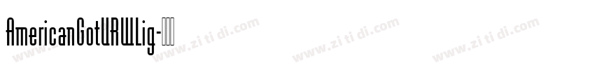 AmericanGotURWLig字体转换