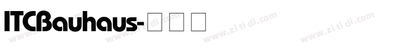 ITCBauhaus字体转换