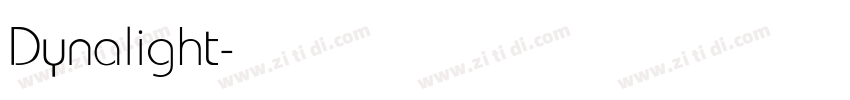 Dynalight字体转换