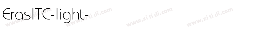 ErasITC-light字体转换