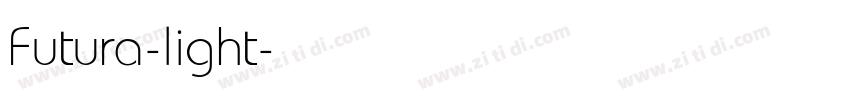 Futura-light字体转换