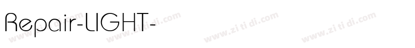 Repair-LIGHT字体转换