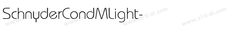 SchnyderCondMLight字体转换