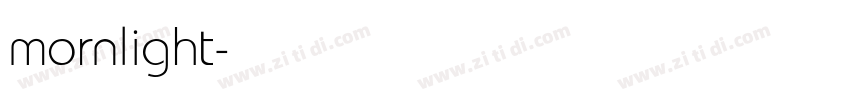 mornlight字体转换