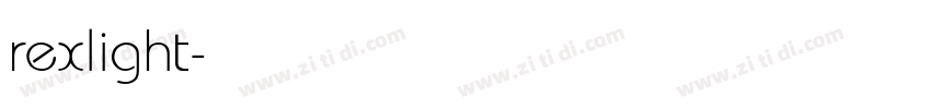 rexlight字体转换