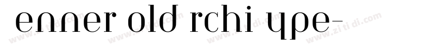 RennerBoldArchiType字体转换