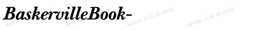 BaskervilleBook字体转换