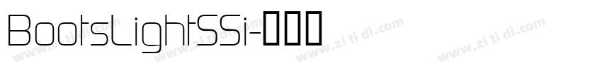 BootsLightSSi字体转换