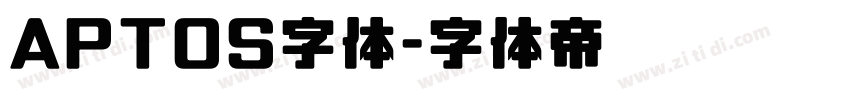 APTOS字体字体转换