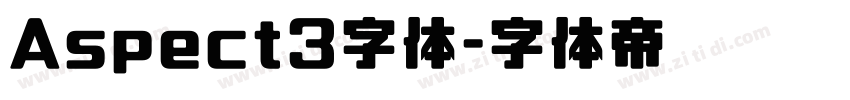 Aspect3字体字体转换