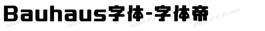 Bauhaus字体字体转换