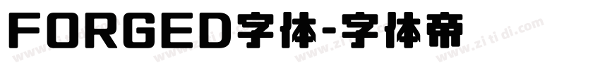 FORGED字体字体转换