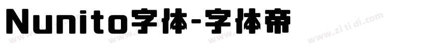 Nunito字体字体转换